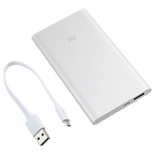 Acumulator extern Xiaomi Power Bank 2, 5000mAh, Argintiu