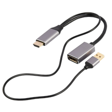 Adaptor Cablexpert A-HDMIM-DPF-02, HDMI (M) - DisplayPort (M), 0.1 m, Negru