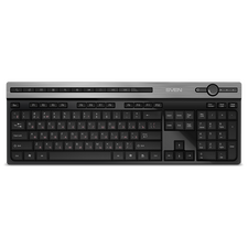 Tastatură SVEN KB-E5500W, Fără fir, Negru | Argintiu