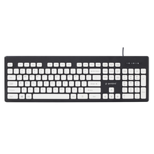 Клавиатура Gembird KB-CH-01, Проводное, Черный | Белый