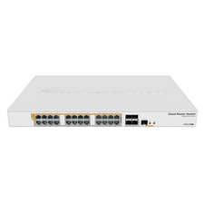 Comutator MikroTik PoE CRS328-24P-4S+RM, Alb