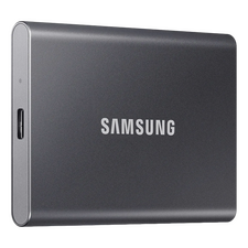 SSD portabil extern Samsung Portable SSD T7, 2 TB, Grey (MU-PC2T0T/WW)