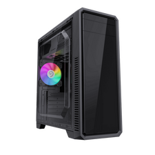 Carcasă PC Gamemax G561E-BK, Midi-Tower, Fără PSU, Negru