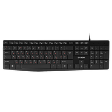 Tastatură SVEN KB-S305, Cu fir, Negru
