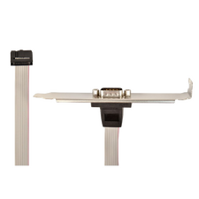 Receptacul pentru port serial DB9 pe suport Cablexpert CCDB9RECEPTACLE, Auriu