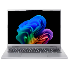 Laptop 14" Acer Aspire 14 AI OLED A14-61M, Pure Silver, AMD Ryzen AI 7 350, 32GB/1024GB, Linux Ubuntu