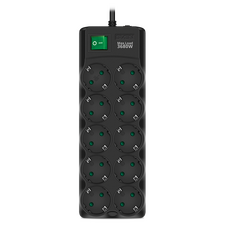 Prelungitor electric SVEN SF-10E-16, 10 Prize, 1,8m, Negru