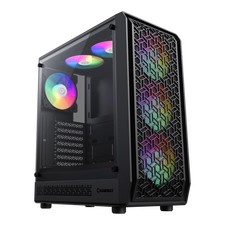 Carcasă PC Gamemax Forge AB, Midi-Tower, Fără PSU, Negru