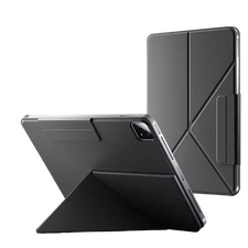Husă pentru tabletă Xiaomi Pad 6S Pro Cover, 12,4", PU, PC, fibra de sticla, Negru