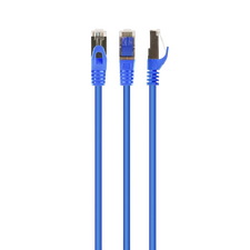 Patch cord Cablexpert PP6A-LSZHCU-B-0.5M, Cat6A SSTP, 0,5m, Albastru