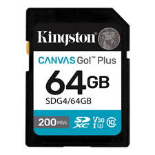 Card de Memorie Kingston Canvas Go! Plus, 64GB (SDG4/64GB)