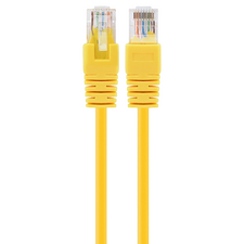 Patch cord Cablexpert PP12-1M/Y, CAT5e UTP, 1m, Galben