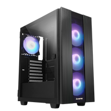 Carcasă PC Chieftec GS-02B-OP, Midi-Tower, Fără PSU, Negru