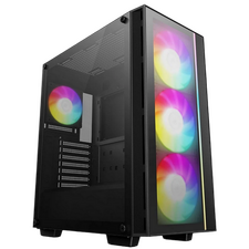 Carcasă PC Deepcool MATREXX 55 V4 , Midi-Tower, Fără PSU, Negru