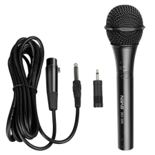 Microfon Karaoke SVEN MK-100, Cu fir, Negru
