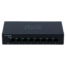 Switch de rețea Cisco SF110D-08, 8x 10/100 Mbps