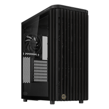 Carcasă PC ASUS ProArt PA401 Wood TG, Midi-Tower, Fără PSU, Negru