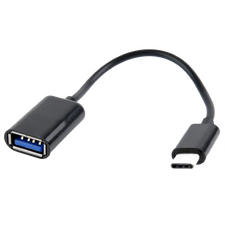 Adaptor Cablexpert A-OTG-CMAF2-01, USB Type-A (F)/USB Type-C, 0,2m, Negru