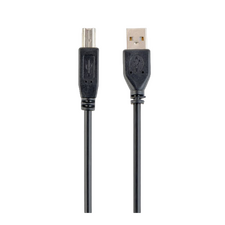 Cablu de comunicație Cablexpert CCP-USB2-AMBM-6, USB Type-A/USB Type-B, 1,8m, Negru