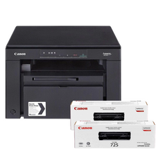 Multifunctional laser Canon MFD i-Sensys  MF3010 Bundle, & CRG725 x 2 pc, Negru