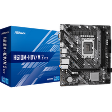 Placă de bază ASRock H610M-HDV/M.2 R2.0, LGA1700, Intel H610, Micro-ATX