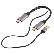 Adaptor Cablexpert A-HDMIM-DPM-01, HDMI - DisplayPort, USB Type-A, 2m, Negru