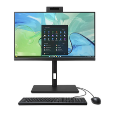 Computer All-in-One Acer Veriton VZ4724GT, 23,8", Intel Core i5-11400, 16GB/512GB, Fără SO, Negru