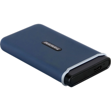 SSD portabil extern Transcend ESD370C, 1 TB, Albastru Marin (TS1TESD370C)