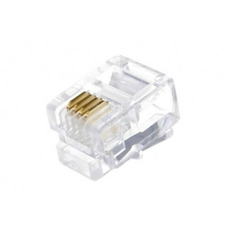 APC Electronic Plug RJ-12, MP-6P4C modular plug (3u"), 100 pcs