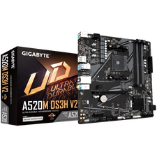 Placă de bază Gigabyte A520M DS3H V2, AM4, AMD A520, Micro-ATX