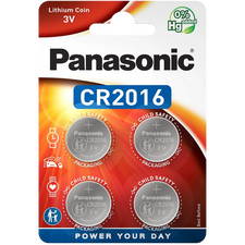 Baterii rotunde Panasonic CR-2016EL, CR2016, 220mAh, 4buc.