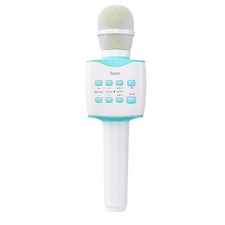Microfon Karaoke Hoco BK5, Fără fir, Albastru