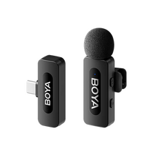 Microfon portabil pentru înregistrare vocală Boya BY-V10 V2.0, Fără fir, Negru