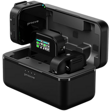 Microfon portabil pentru înregistrare vocală Proove Studio, Fără fir, Negru