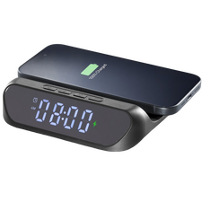 Ceas cu alarmă Cellularline Smart Clock, Negru