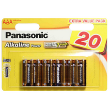 Baterii Panasonic LR03REB, AAA, 20buc.