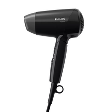 Uscător de păr compact Philips EssentialCare BHC010/10, 1200 W, Negru