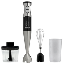 Blender de mână Gorenje HBX1000E, Oțel Inoxidabil | Negru