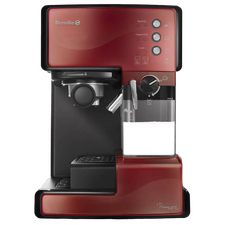 Cafetiera manuala Breville Prima Latte VCF046X-DIM, 1050W, Roșu