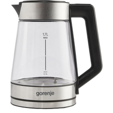 Fierbător electric Gorenje K17TRG, Oțel Inoxidabil | Negru