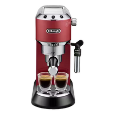 Cafetiera manuala DeLonghi Dedica Pump Espresso, 1300W, Roșu