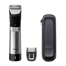 Trimmer pentru bărbați Philips BT9810/15, Argintiu/Negru