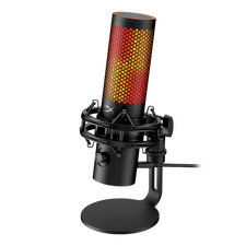 Игровой Микрофон HyperX QuadCast 2S, Проводной аналоговый, Чёрный