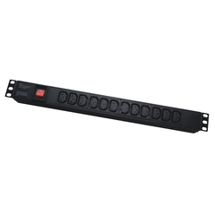 19" 1U IEC type, PDU-IE0021, 12 ports, 16A, 1.8M, APC Electronic