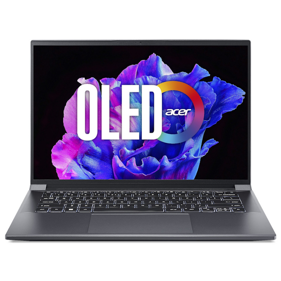 Laptop ACER Swift X , 14.5” Steel Gray (NX.KEVEU.001) / 2.8K / OLED / 16:10 / Intel Core i5-13500H / 16GB / 512GB SSD