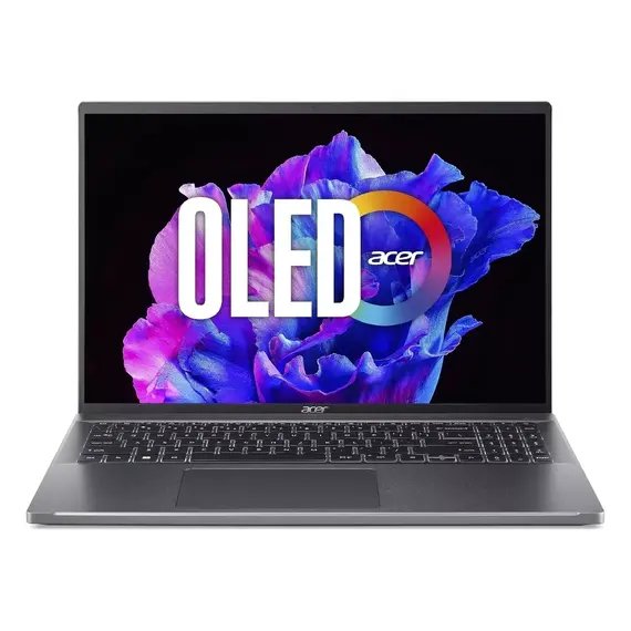 Laptop ACER Swift Go 16, 16.0” Steel Gray (NX.KFSEU.001) / Intel Core i5-1335U / 16GB / 512GB SSD