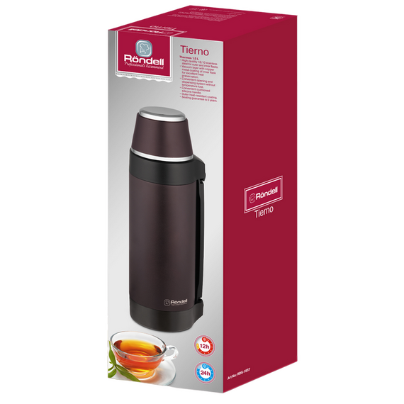 Termos Rondell RDS-1657, 1,5L, Bordo, 2 image