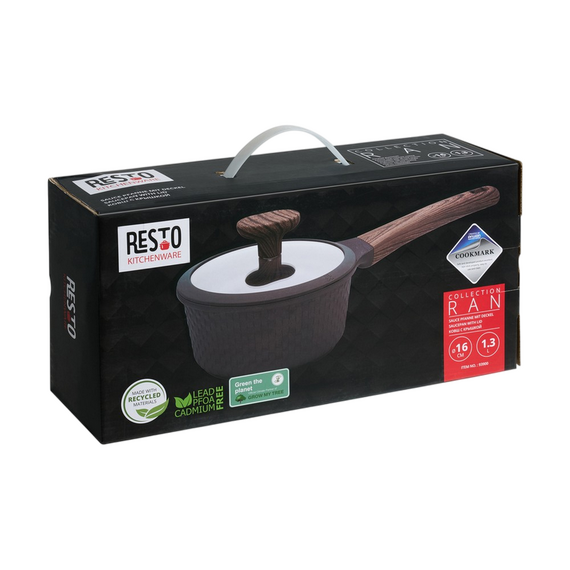 Căuș RESTO 93900, 1,3L, 16cm, Negru, 7 image