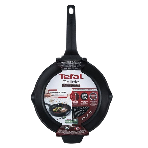 Tigaie Tefal E2320674, 28cm, Negru, 3 image