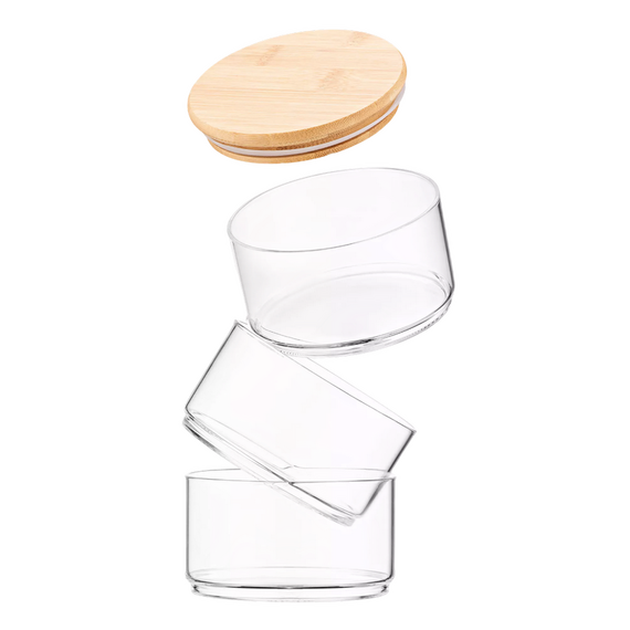 Set de containere Ardesto Midori AR1203CB, 3 buc, 400 ml, Transparent, 2 image